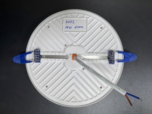 9/24/36W süvistatav raamita DOB paneelivalgusti, raud+pp